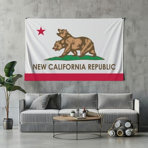New California Republic Flag Fallout Shelter Flag for Fallout Series Game Video Game Flag Two Headed Bear Flag Republic California flag