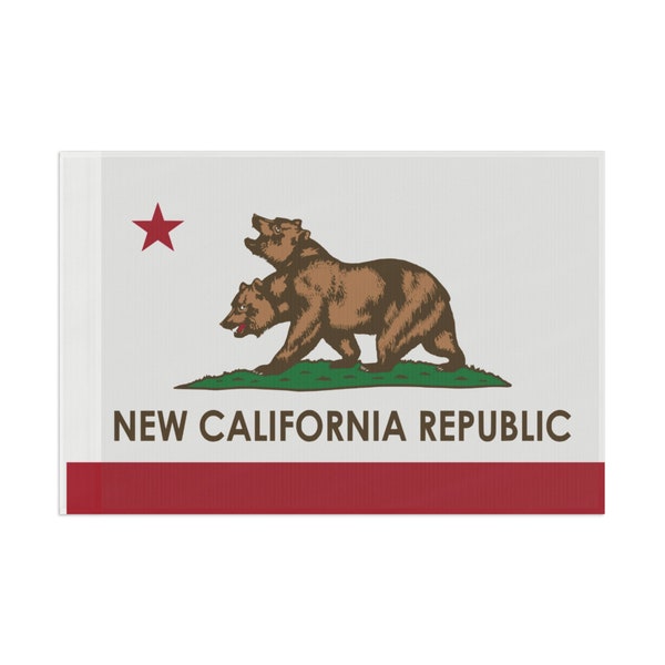 New California Republic Flag Fallout Shelter Flag for Fallout Series Game Video Game Flag Two Headed Bear Flag