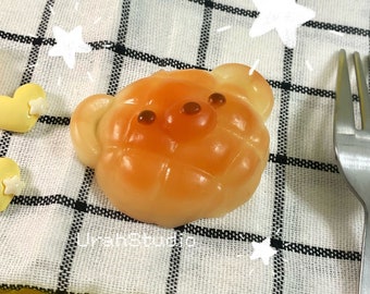 Kuma Bear Bread Squishy Toy | Hand-made | Stress reliever | Slime toy