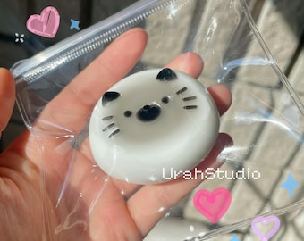 Neko Kitty Daifuku Squishy Toy | Hand-made | Stress reliever | Slime toy