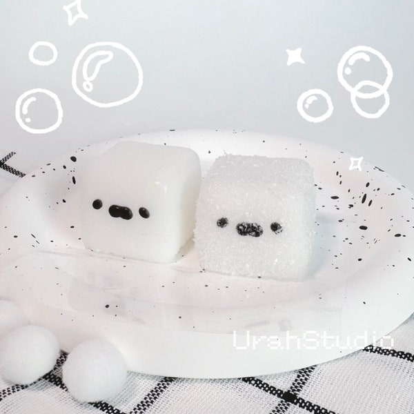 Seal Sugar Cube Squishy Toy | Hand-made | Stress reliever | Slime toy