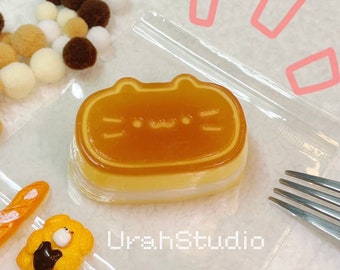 Cheese Cake Cat Squishy Toy | Hand-made | Stress reliever | Slime toy