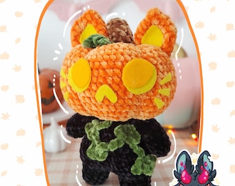 Customizable Pumpkitty (Pumpkin Kitty) Crochet Pattern