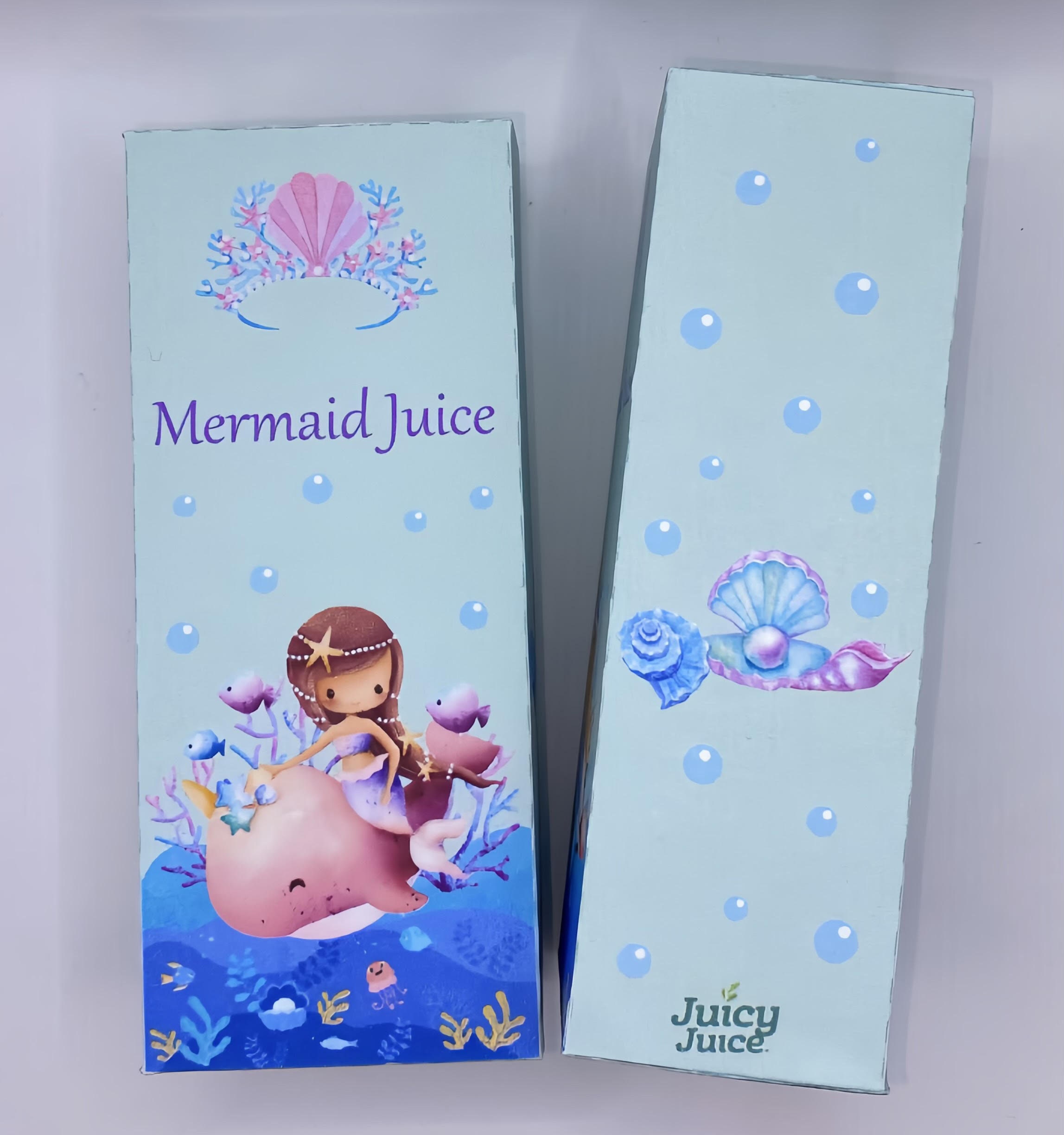 Juice Box Covers PDF, SVG Silhouette STUDIO Juice Box Cover Mermaid Juice Label Juice ...