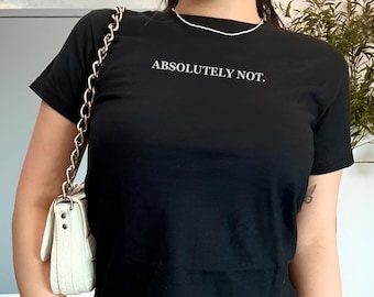 Funny Baby Tee, Sarcastic Crop Top, Vintage Y2K T-Shirt, Retro 90s Shirt, Adult Humor TShirt, Trendy Womens Tee, Aesthetic Tee, Cursed Shirt