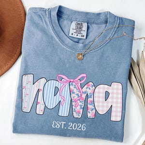 Personalized Nana Shirt, Custom Grandma T-Shirt, Nana TShirt, New Grandma Present, Gift for Nana, Mothers Day Gift, Comfort Colors