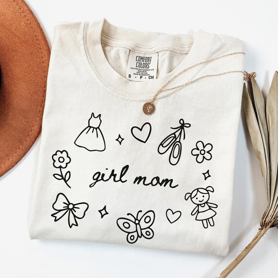 Girl Mom Shirt, Girl Mama T-Shirt, New Mom TShirt, Trendy Mom Tee, Mothers Day Gift, Mama Gift, Mom of Girls, Best Mom Ever, Comfort Colors