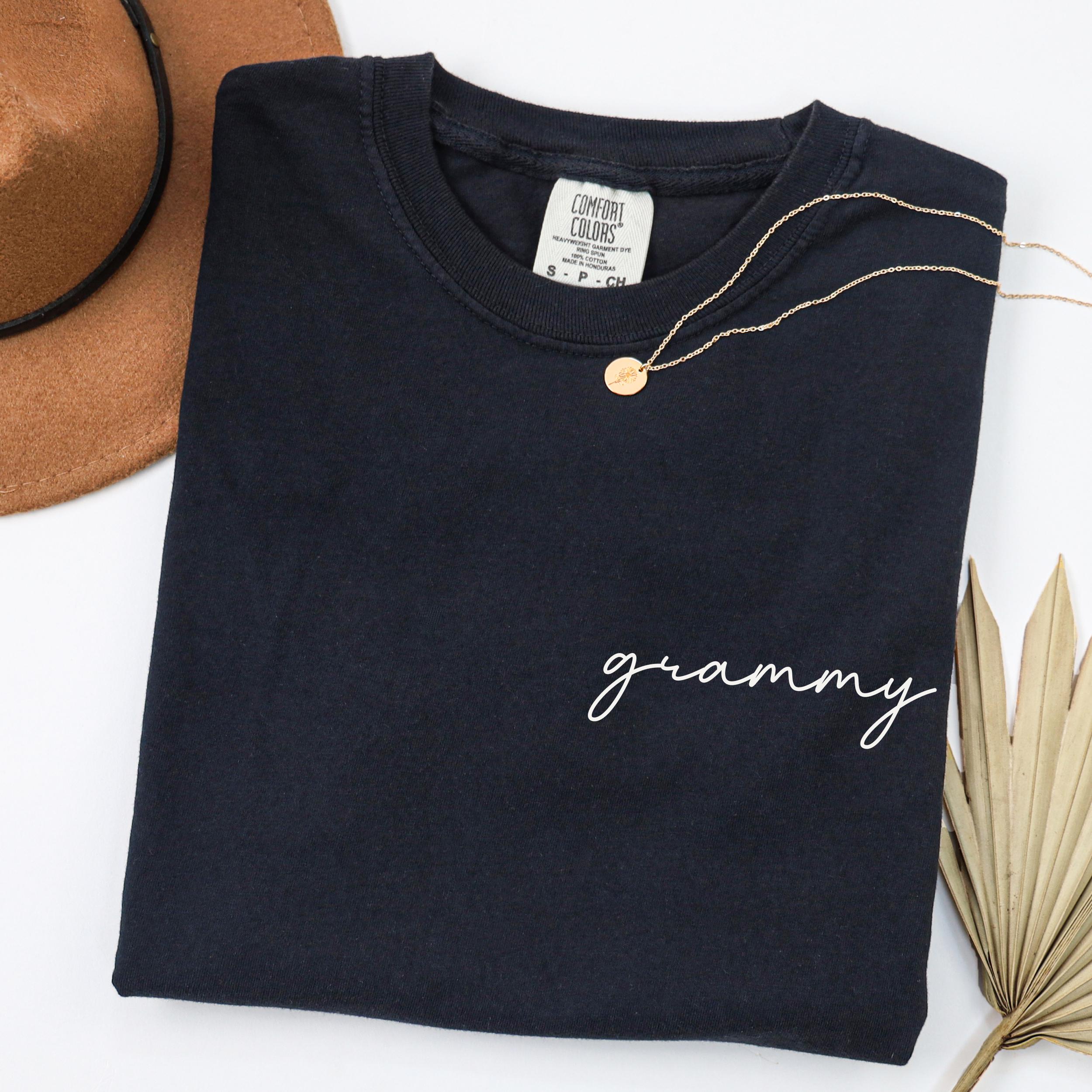 Personalized Grammy Shirt, Custom Grandma TShirt, Trendy Grammy T-Shirt, Custom Grammy Present, Mothers Day Gift, Comfort Colors Tee Shirt