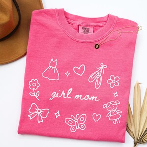 Girl Mom Shirt, Girl Mama T-Shirt, New Mom TShirt, Trendy Mom Tee, Mothers Day Gift, Mama Gift, Mom of Girls, Best Mom Ever, Comfort Colors Crunchberry