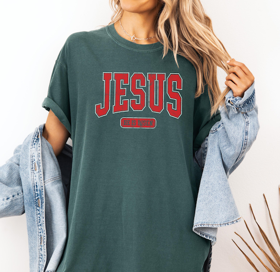 Jesus Christmas Shirt, Aesthetic Christian Xmas T-Shirt, He Is Risen Tee, Religious TShirt, Graphic Faith Tee, Varsity Sweater, Jesus Merch