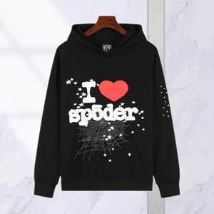 Sp5der hoodie black - Etsy 日本 