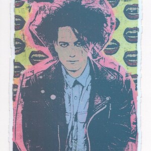 Neon Large Robert Smith Sticker Gothic Rock Tribute Iridescent Music Legend FREE SHIPPING image 2