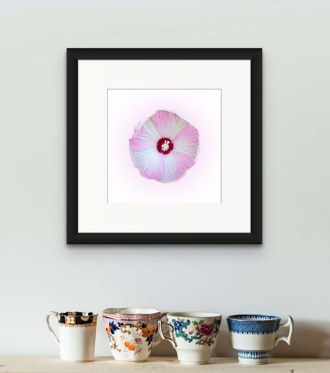 Printable Flower Wall Art Downloadable Floral Print Pink Etsy