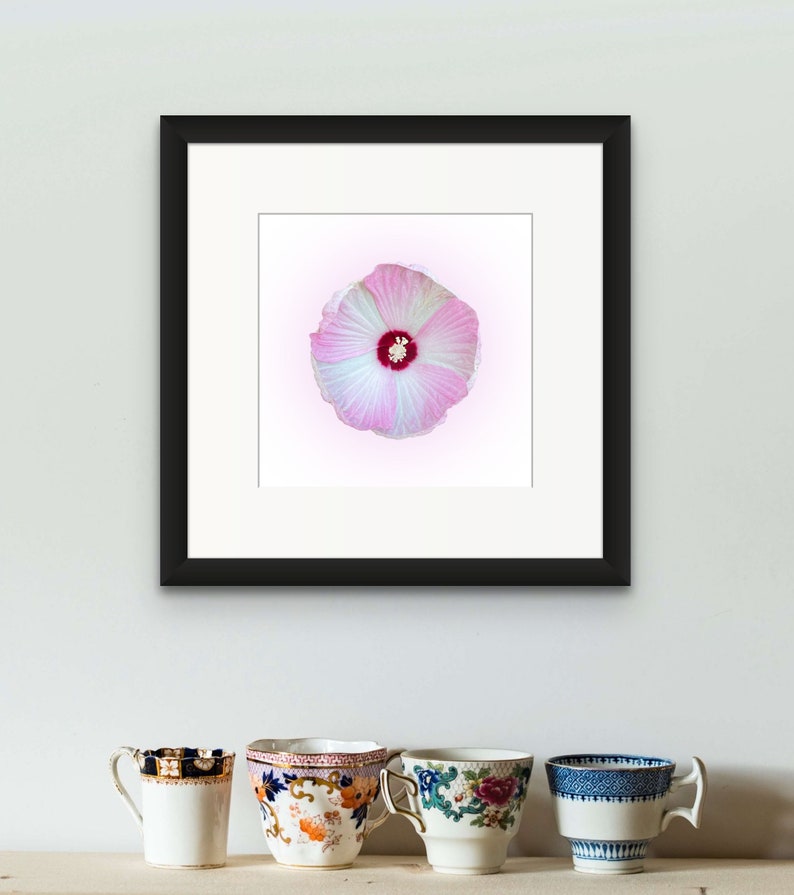 Printable Flower Wall Art Downloadable Floral Print Pink Etsy