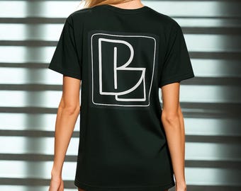 Vintage Oversized Streetwear Tee | B Squared Clothing Co. | Heavyweight Cotton Shirt with Bold Back Logo & Front Chest Print
