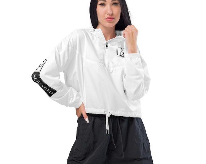 B Squared Clothing Co. Official Women’s  Cropped  Windbreaker