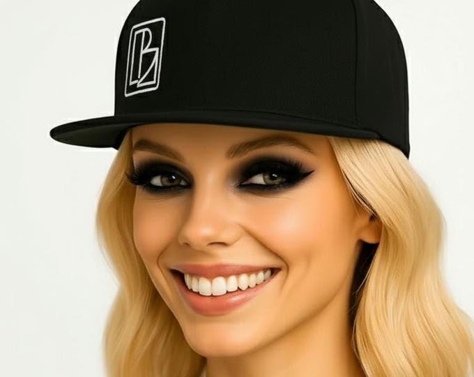 B Squared Clothing Co. Official | Logo Five Panel Snapback – Black Cotton Twill Hat
