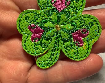Shamrock Feltie Clover Applique Embellishments RTS