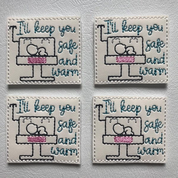 4 Vinyl With Felt I'll Keep You Safe And Warm Feltie Nicu Feltie Medical Feltie Applique Embellishments