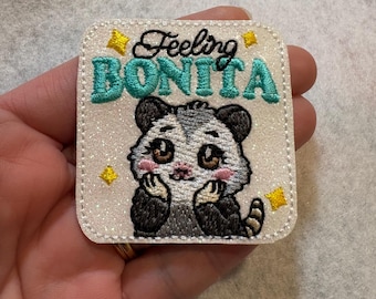 Feeling Bonita Opossum Feltie Applique Embellishments RTS