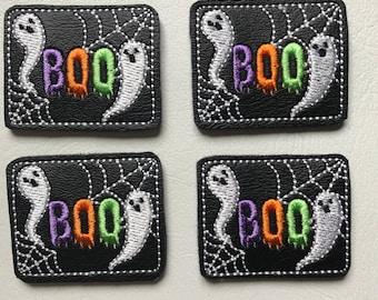 Boo Ghosts Feltie Halloween Applique Embellishments RTS