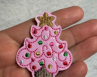 Christmas Tree Feltie Winter Applique Embellishments RTS