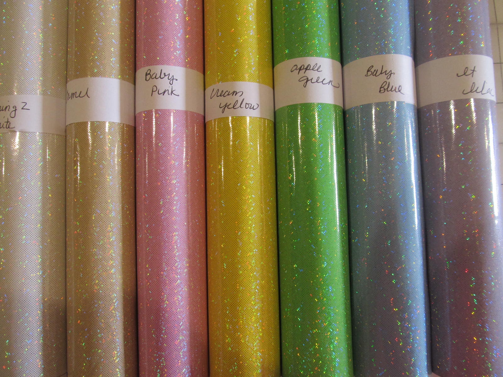 Pastel Charming Vinyl 2 With Cotton Back 12 x 52 Inch Rolls
