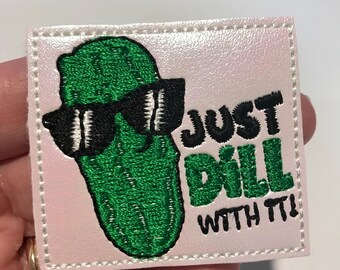 Just Dill With It Feltie Pickle Applique Embellishments RTS