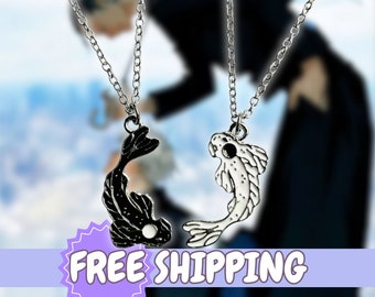 Gojo en Geto ketting/armband - Anime sieraden, JJK Anime, cadeau voor hem, Anime cadeau, gepersonaliseerd cadeau, beste vrienden, vriendschapsarmband