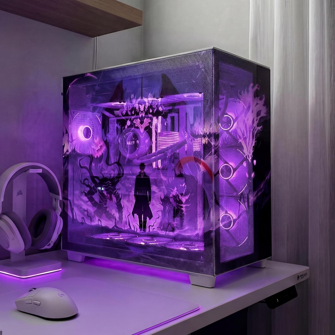 Custom Anime PC Case Decal - Personalized Vinyl Gaming Mod ...