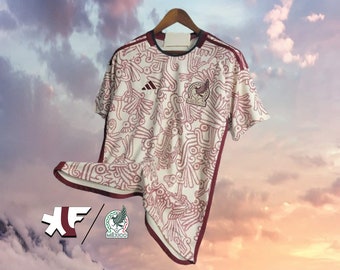 Maillot Trikot Magliette Mexique Exterieur 2022-2023 Mexico World Cup Jersey Copa Football Soccer Kit Custom