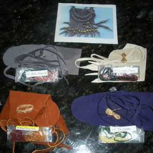 Beaded Spirit Bag Kit - choice of  3 color combinations