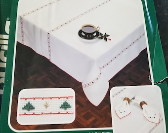 Christmas Heirloom kit for cross-stitch tablecloth