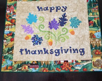 Happy Thanksgiving quilted wallhanging