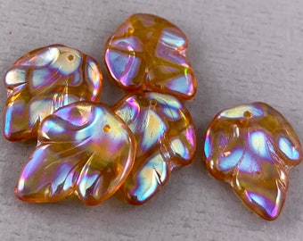 Lot De 76 Perles à Facettes En Verre De Bohême - 4mm - Couleur Light Topaz AB - Neuf