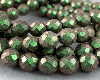 5 Glasperlen fl.Olive granatrot 30x11mm Perlen Beads 11210 5 Glasperlen fl.Olive granatrot 30x11mm Perlen Beads 11210