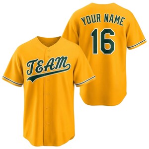 Maillot de baseball personnalisé, chemise personnalisée avec nom et numéro d'équipe