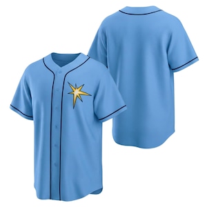 Anpassad basebolltröja, personligt lagnamnnummer, knäppt skjorta