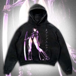 Camiseta, sudadera o sudadera con capucha inspirada en Ghost In The Shell de estilo cyberpunk vintage: ropa lavada de peso pesado, regalo para fanáticos del anime y la ciencia ficción.