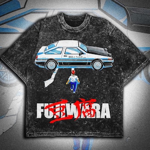 Anime Initial D AE86 Street Racer T-shirt, sweater of hoodie – futuristisch auto-ontwerp, high-gsm-kleding, cadeau voor race- en animefans