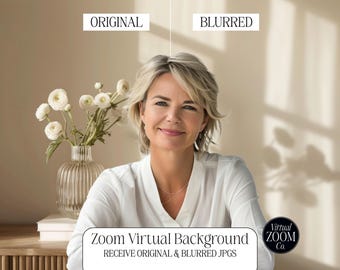 Zoom Background Boho Country Shelf Virtual Background Flower Vase Zoom Meetings Video Conference Minimalist interior Scandinavian Zoom 16:9