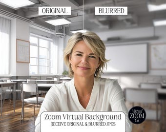 Teacher Zoom Background Teacher Virtual Classroom Online Teaching Setup School Education Background School Classroom Virtual White Board