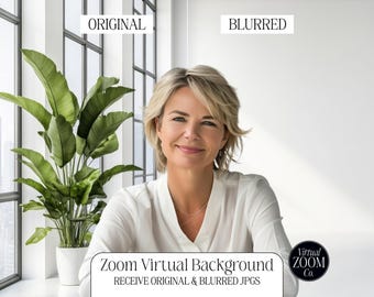 White Zoom Background White Corporate Office Professional Zoom Background Zoom Virtual Image Clinical Office Zoom Meeting Plant Office Zoom