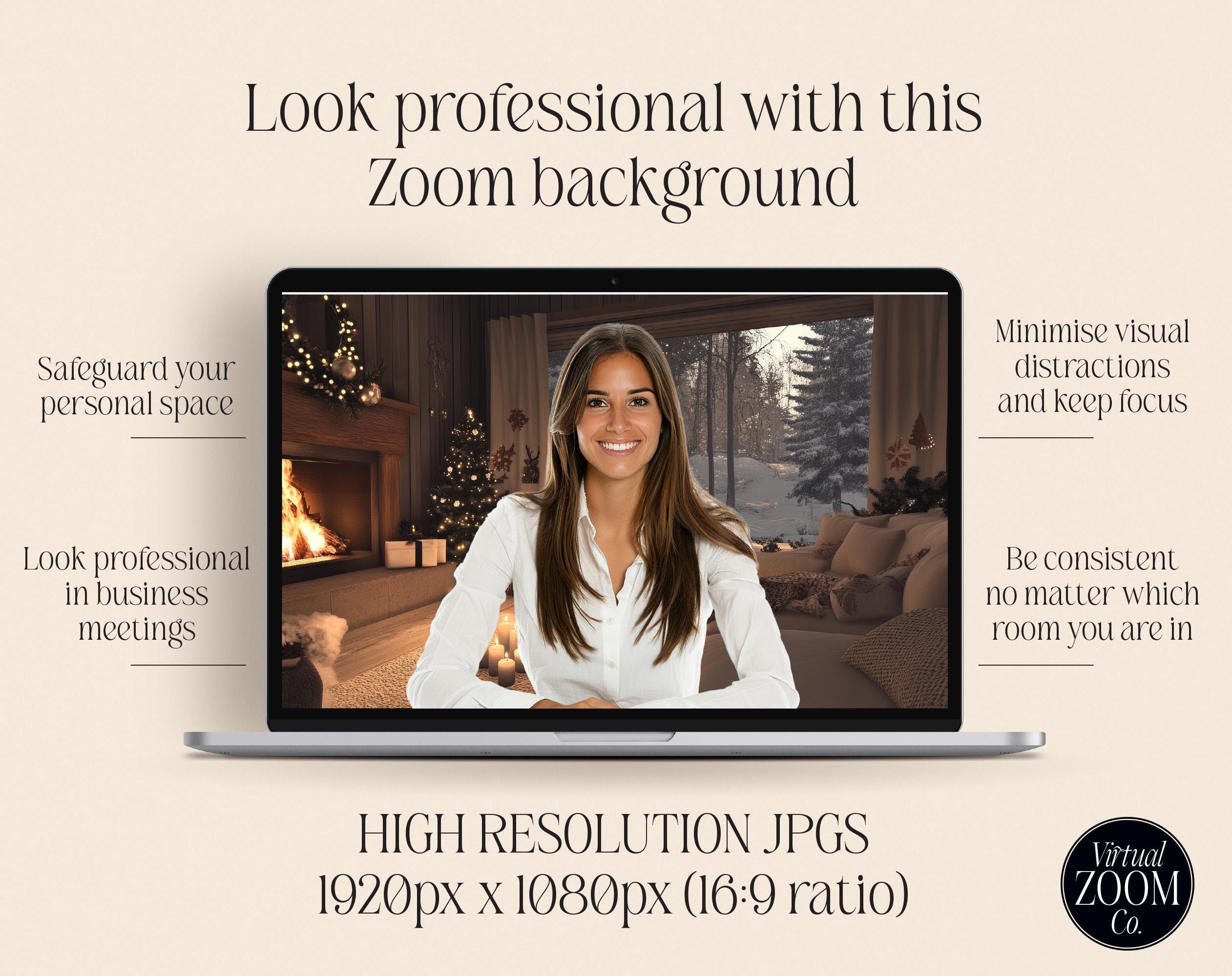 Zoom Background Festive Home Zoom Christmas Zoom Winter Home Virtual ...