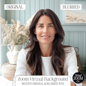 Zoom Background Coastal Beach Boho Home Beach House Virtual Background Summer Beach Home Zoom Meeting Beach Video Conference Google Meet