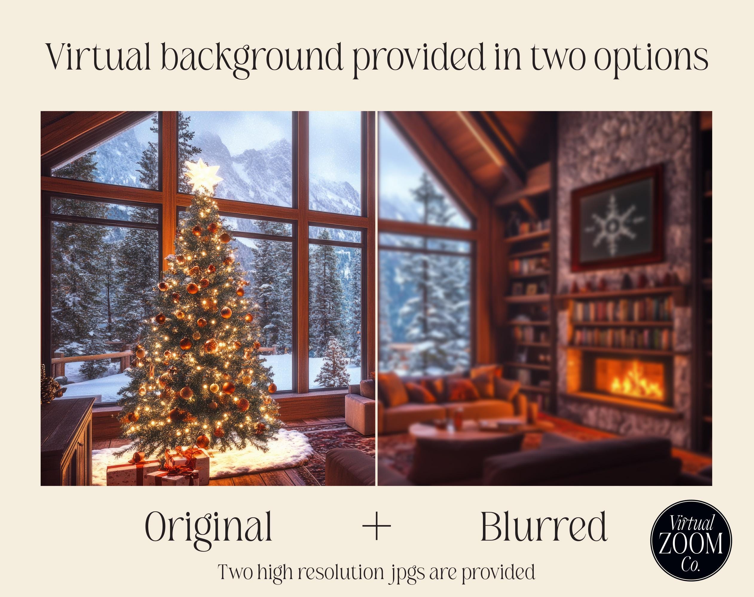 Zoom Background Christmas Zoom Winter Home Virtual Background Winter ...