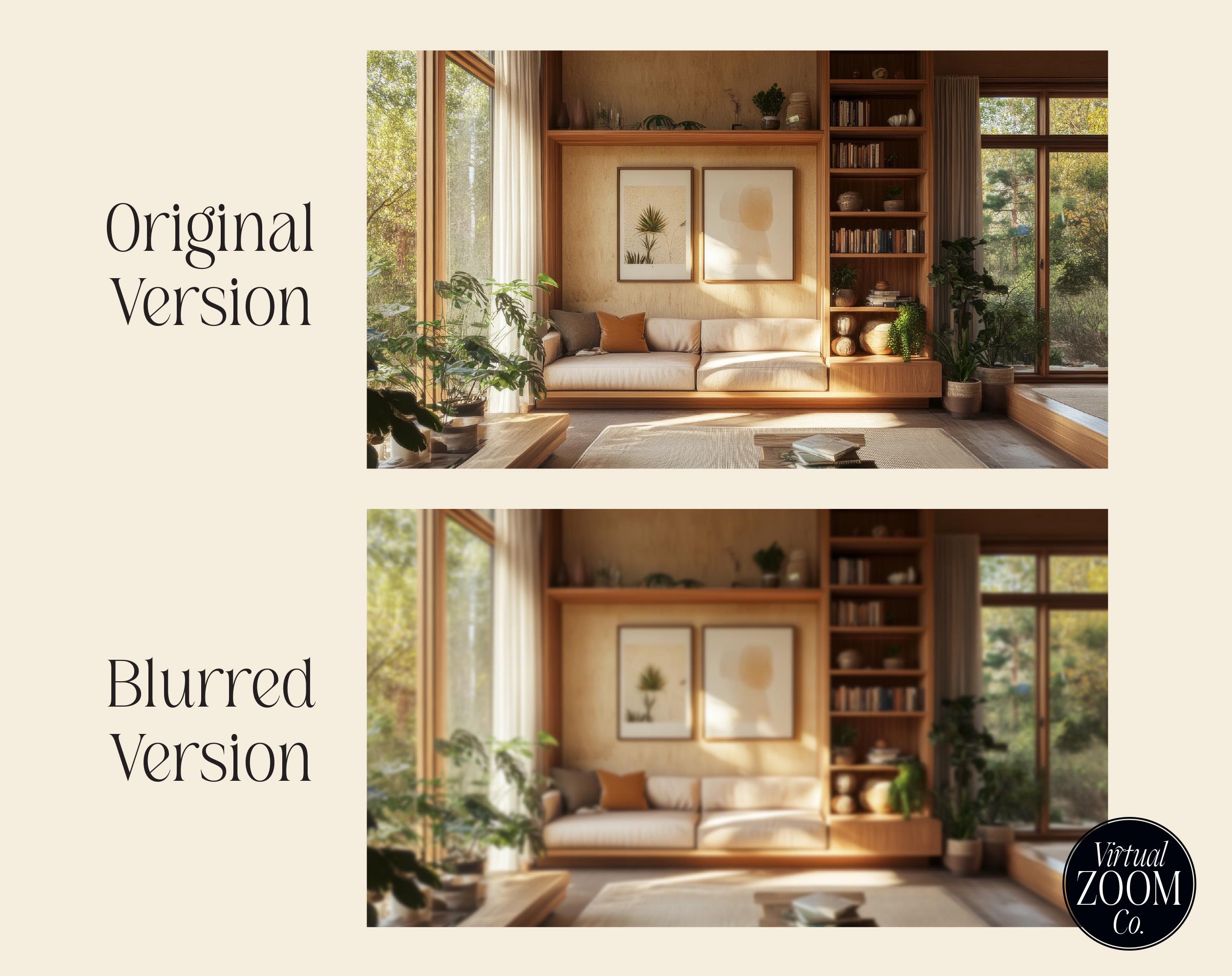 Zoom Background Wall Art Family Room Professional Home Zoom Virtual ...