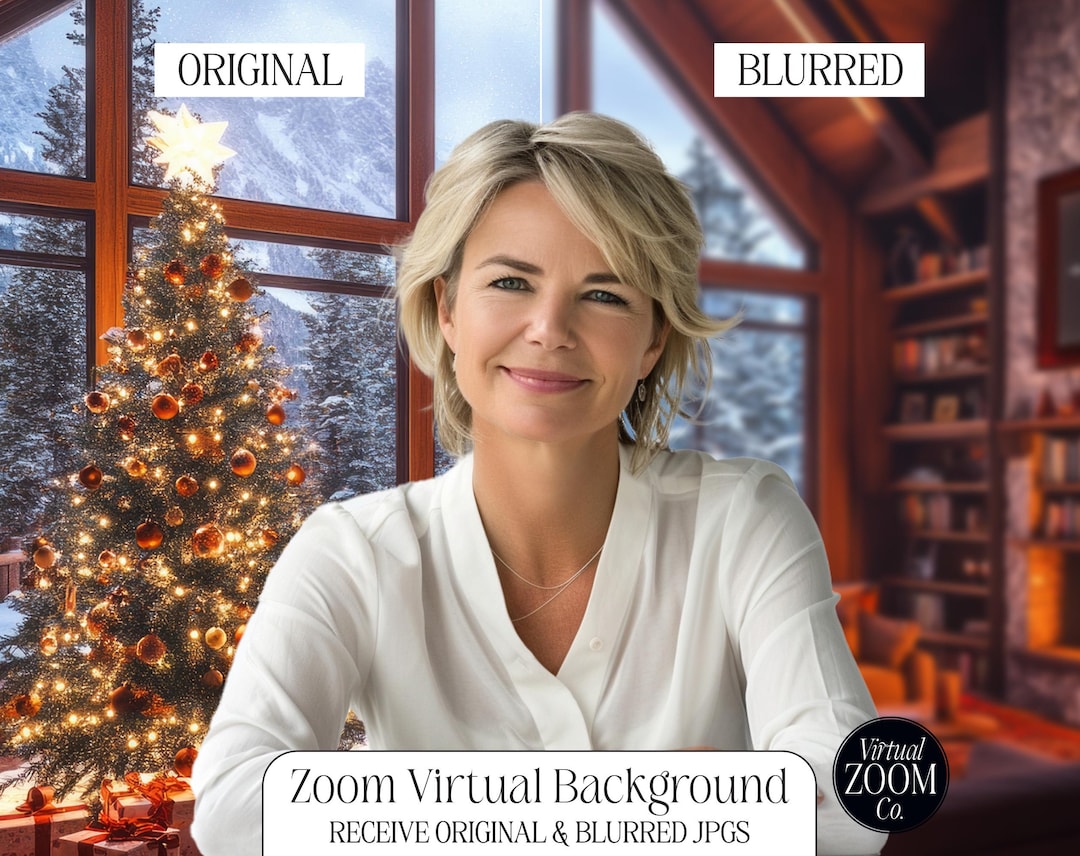 Zoom Background Christmas Zoom Winter Home Virtual Background Winter ...
