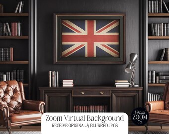 Zoom Background Corporate Office British Flag Professional Zoom Background Virtual Background Office Zoom Zoom Meeting Video Conference