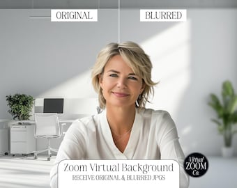White Corporate Office Zoom Background Professional Zoom Background Zoom Virtual Image Medical Office Zoom Meeting Video Conference Office